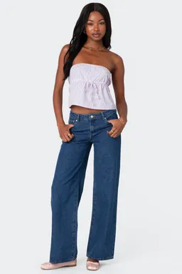 Top strapless rayas augusta de Edikted en Tops para argentina