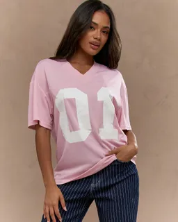 Camiseta oversize estampado número de Missguided en Remeras para argentina