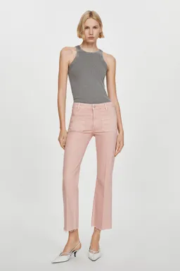 Jeans flare crop bolsillos de Mango en Pantalones para argentina