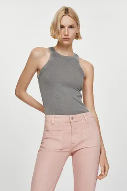 Jeans flare crop bolsillos de Mango en Pantalones para argentina