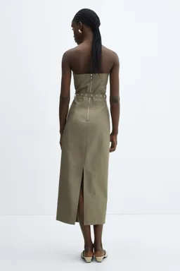 Vestido palabra honor cinturón de Mango en Vestidos para argentina