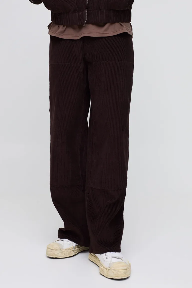 Pantalón carpintero holgado de pana de Boohooman en Pantalones para argentina