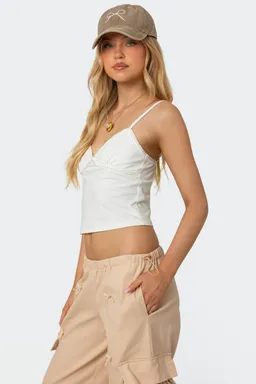 Musculosa con encaje de Edikted en Tops para argentina