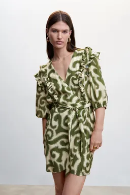 Vestido estampado volantes de Mango en Vestidos para argentina