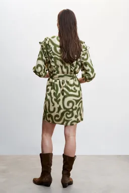 Vestido estampado volantes de Mango en Vestidos para argentina