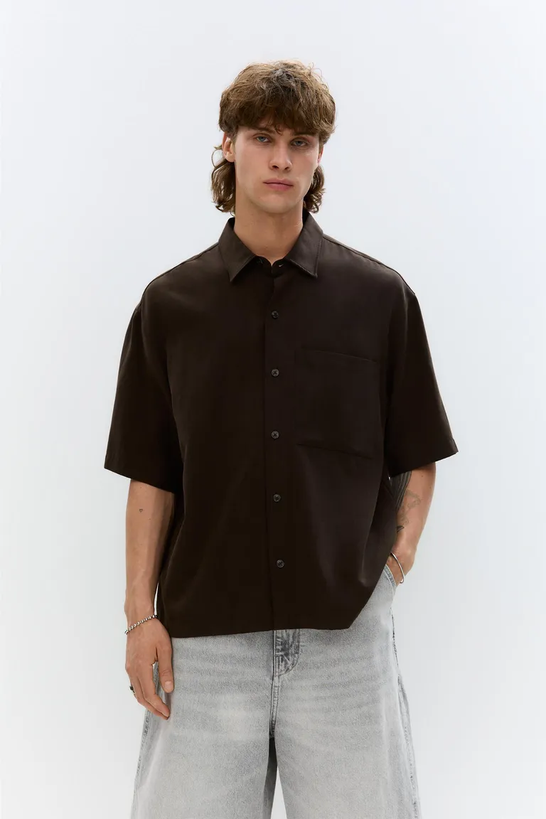 Camisa fluida manga corta de Pull&Bear en Camisas para argentina