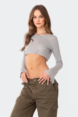 Crop top transparente crudo de Edikted en Tops para argentina