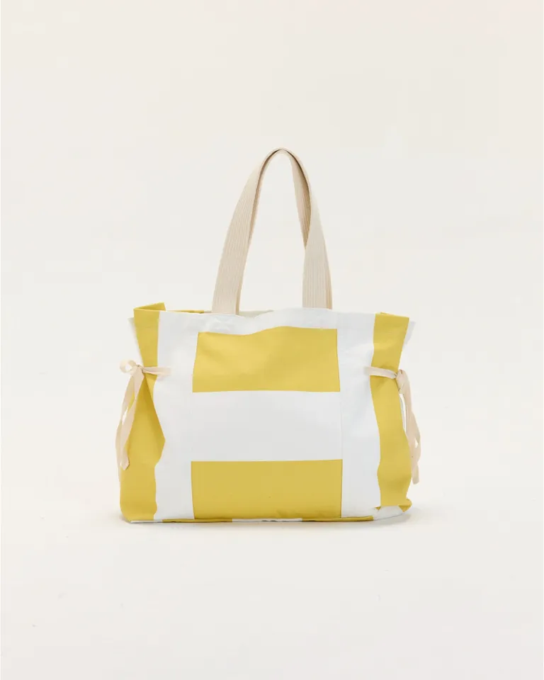 Bolso tote de lona estampada con bolsillo interno y ajuste de tamaño de Blue Sheep en Bolsos y Carteras para argentina