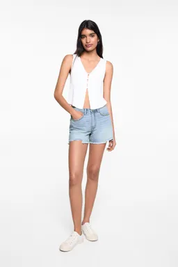 Short jean rotos decorativos de Mango Teen en Shorts para argentina