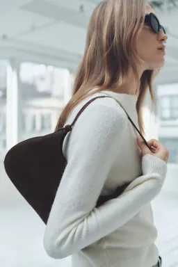 Bolso hombro piel con pelo de Mango en Bolsos y Carteras para argentina