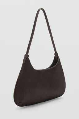 Bolso hombro piel con pelo de Mango en Bolsos y Carteras para argentina