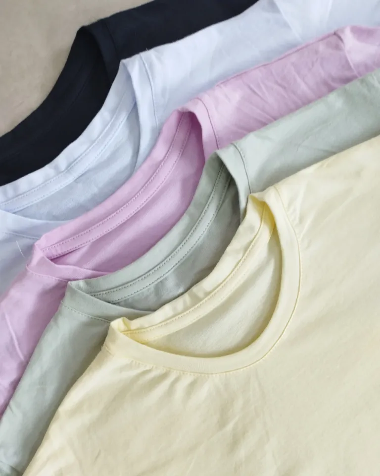 Remera básica de corte recto y cuello redondo en diversos colores de Lemmon en Remeras para argentina