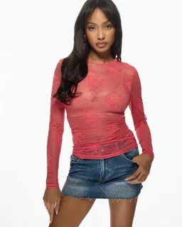 Blusa encaje mangas largas fiesta de Missguided en Blusas para argentina