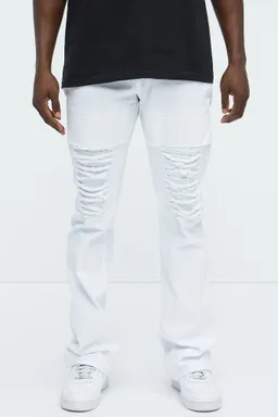 Jean apilado slim flare de Fashion Nova en Pantalones para argentina