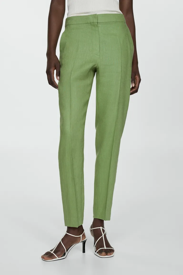 Pantalón lino de Mango en Pantalones para argentina