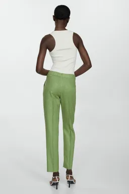 Pantalón lino de Mango en Pantalones para argentina