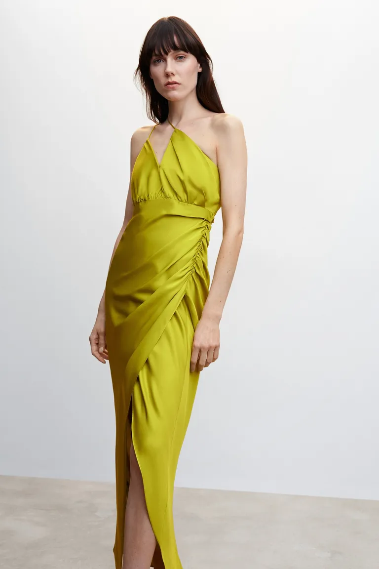 Vestido satinado asimétrico de Mango en Vestidos para argentina