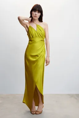 Vestido satinado asimétrico de Mango en Vestidos para argentina