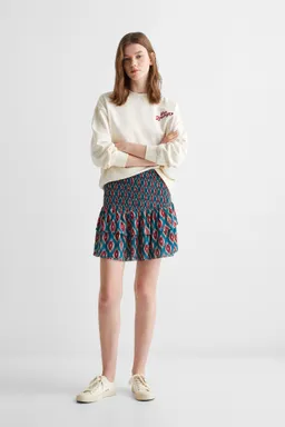 Falda estampada con volantes de Mango Teen en Faldas para argentina
