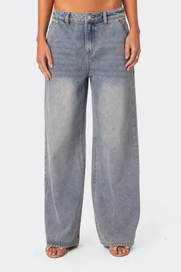 Myla jeans pierna ancha lavados de Edikted en Pantalones para argentina