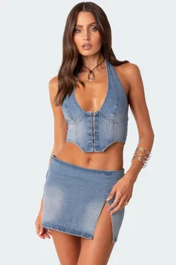 Corset denim katrina de Edikted en Tops para argentina
