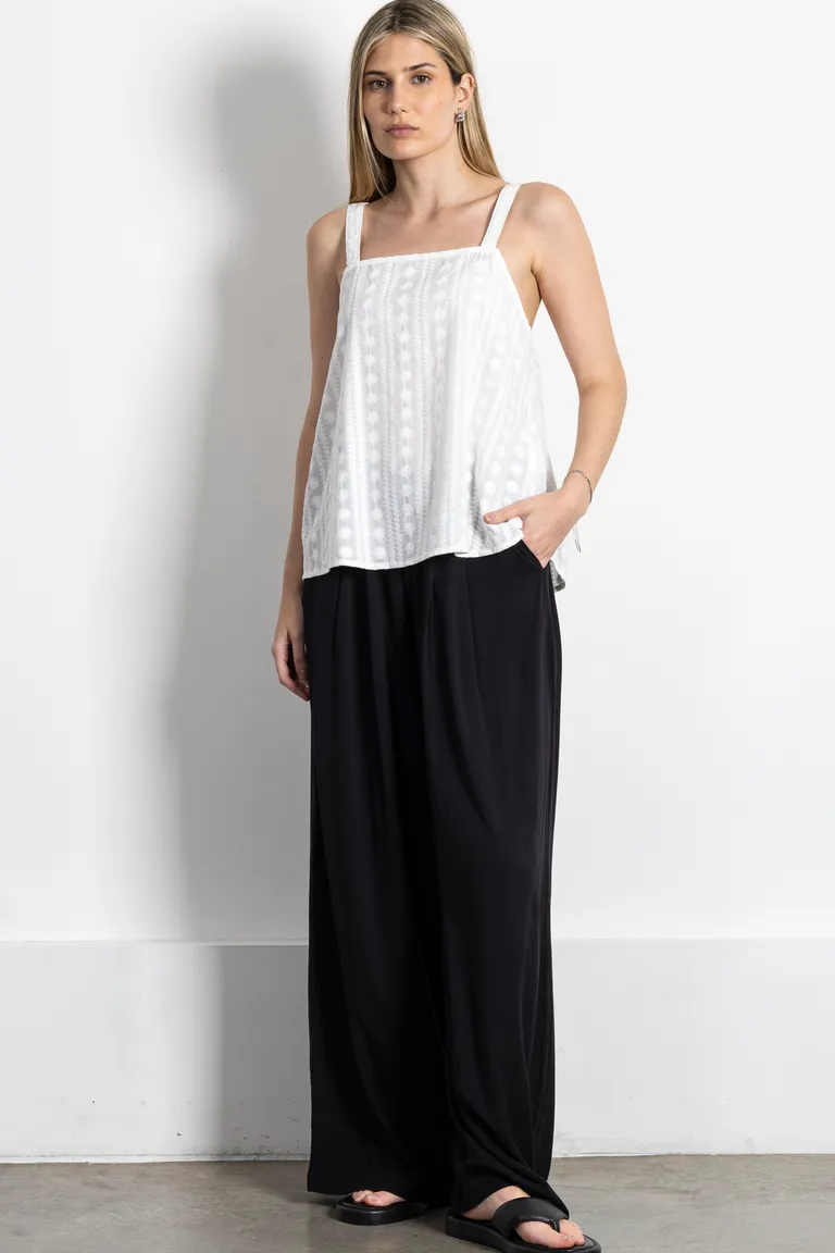 Blusa musculosa de algodón con bordados estilo boho de Kill en Blusas para argentina