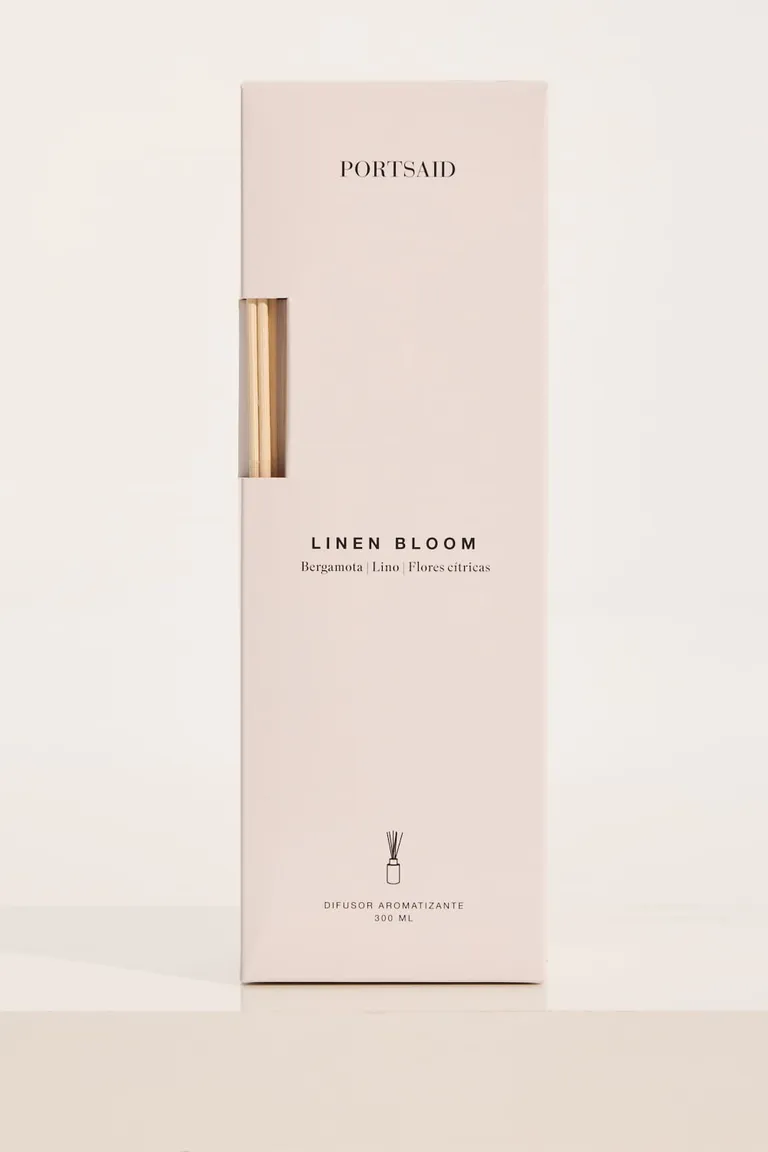 Difusor de ambiente con varillas de ratán y notas aromáticas cítricas y florales de Portsaid en Fragancias para argentina