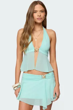Top halter sea star chiffon de Edikted en Swimwear y Beachwear para argentina