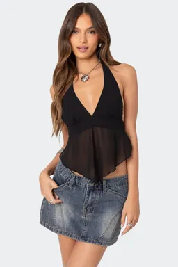 Top ethereal halter gasa de Edikted en Tops para argentina