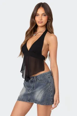 Top ethereal halter gasa de Edikted en Tops para argentina