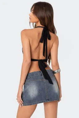 Top ethereal halter gasa de Edikted en Tops para argentina