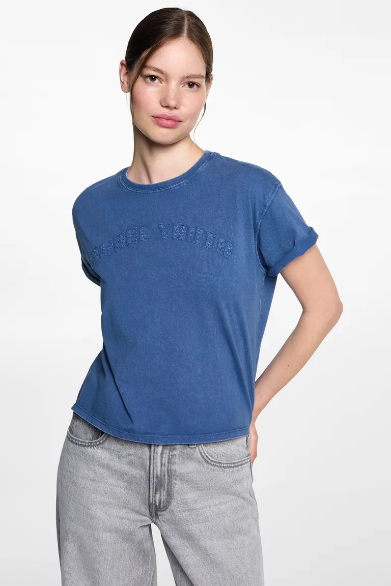 Remera mensaje bordado de Mango Teen en Remeras para argentina