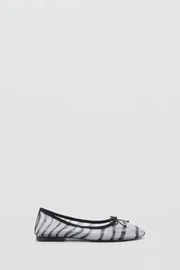 Bailarina mesh animal print de Mango en Ballerinas para argentina