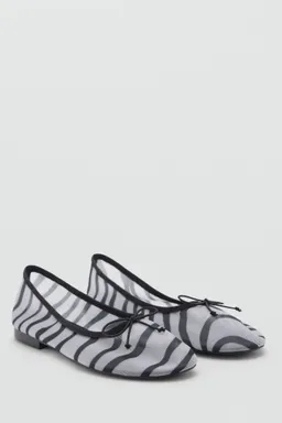 Bailarina mesh animal print de Mango en Ballerinas para argentina