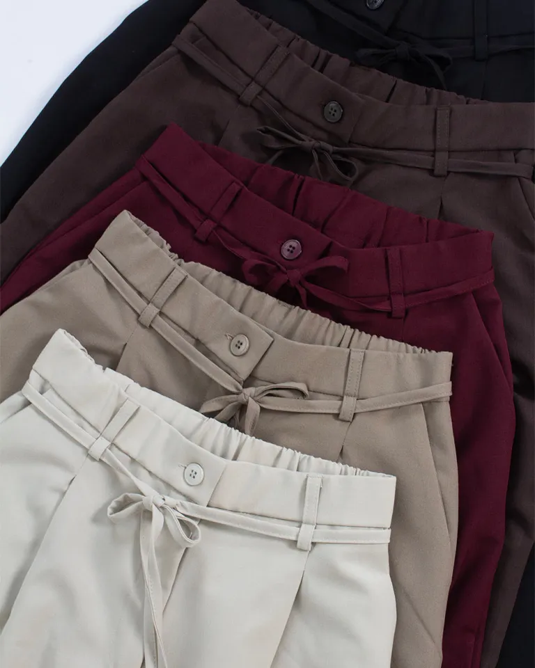 Pantalones anchos con cintura elástica y tira para atar de Sky en Pantalones para argentina