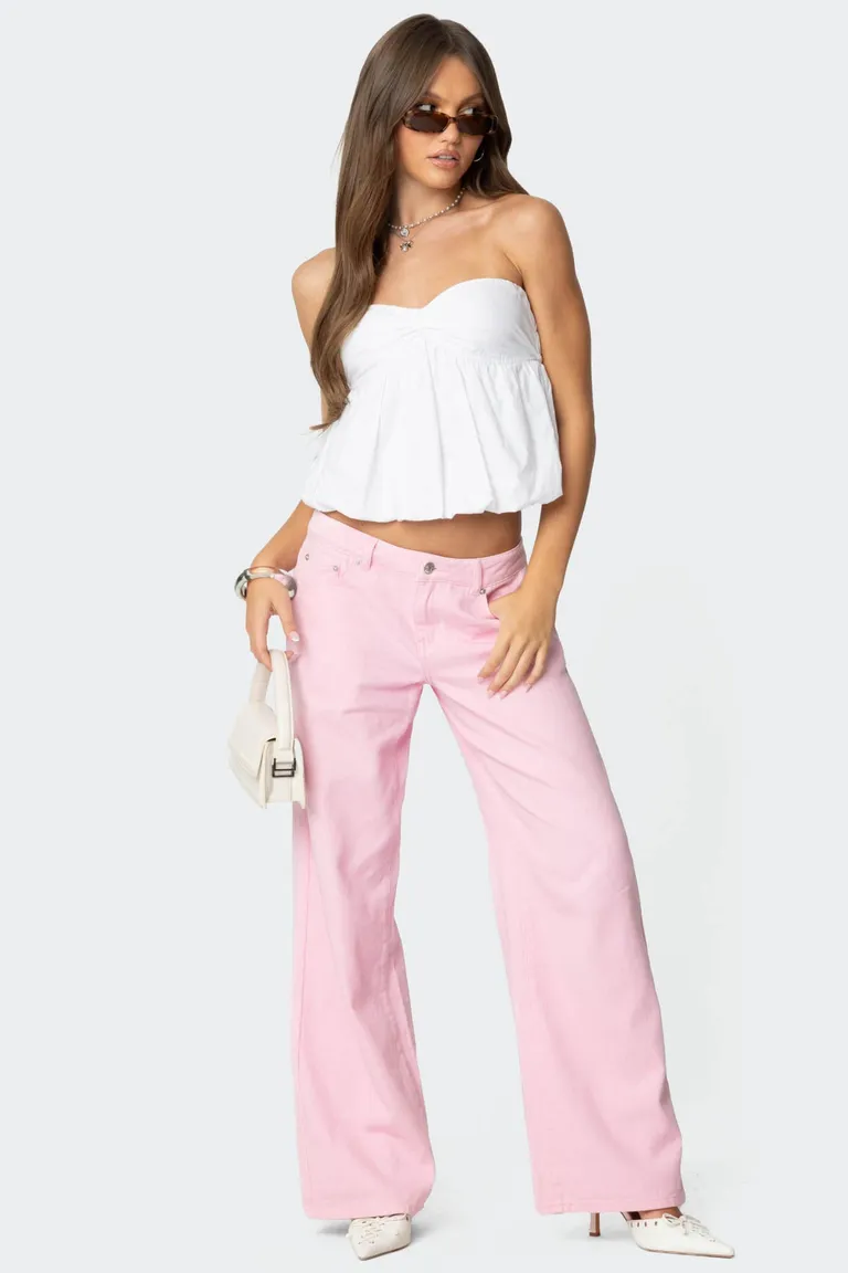 Roman jeans tiro bajo slouchy de Edikted en Pantalones para argentina