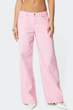 Roman jeans tiro bajo slouchy de Edikted en Pantalones para argentina