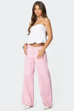 Roman jeans tiro bajo slouchy de Edikted en Pantalones para argentina