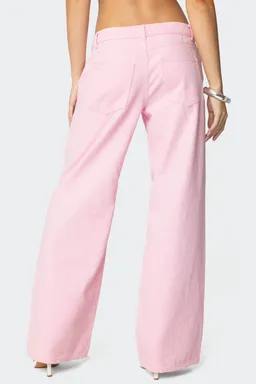 Roman jeans tiro bajo slouchy de Edikted en Pantalones para argentina