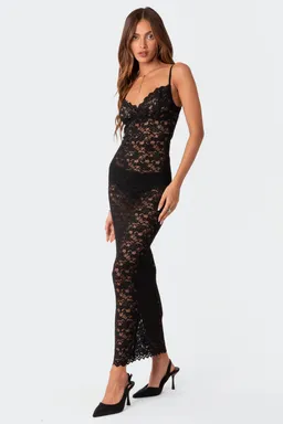 Vestido maxi encaje xandra de Edikted en Vestidos para argentina