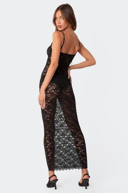 Vestido maxi encaje xandra de Edikted en Vestidos para argentina