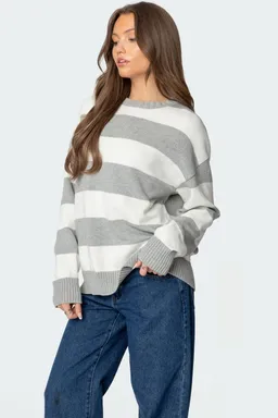 Sweater rayado oversize richie de Edikted en Buzos y Sweaters para argentina