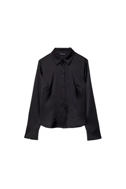 Camisa entallada satinada de Stradivarius en Camisas para argentina