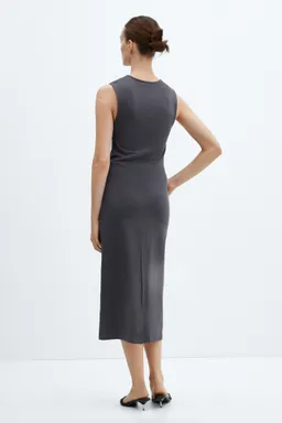 Vestido algodón con nudo de Mango en Vestidos para argentina
