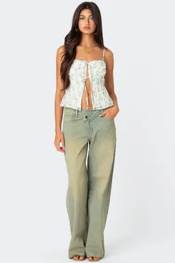 Top estampado anudado malmo de Edikted en Tops para argentina