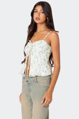 Top estampado anudado malmo de Edikted en Tops para argentina