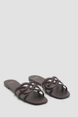 Sandalias tiras cruzadas de Mango en Sandalias para argentina
