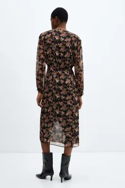 Vestido estampado con nudo de Mango en Vestidos para argentina