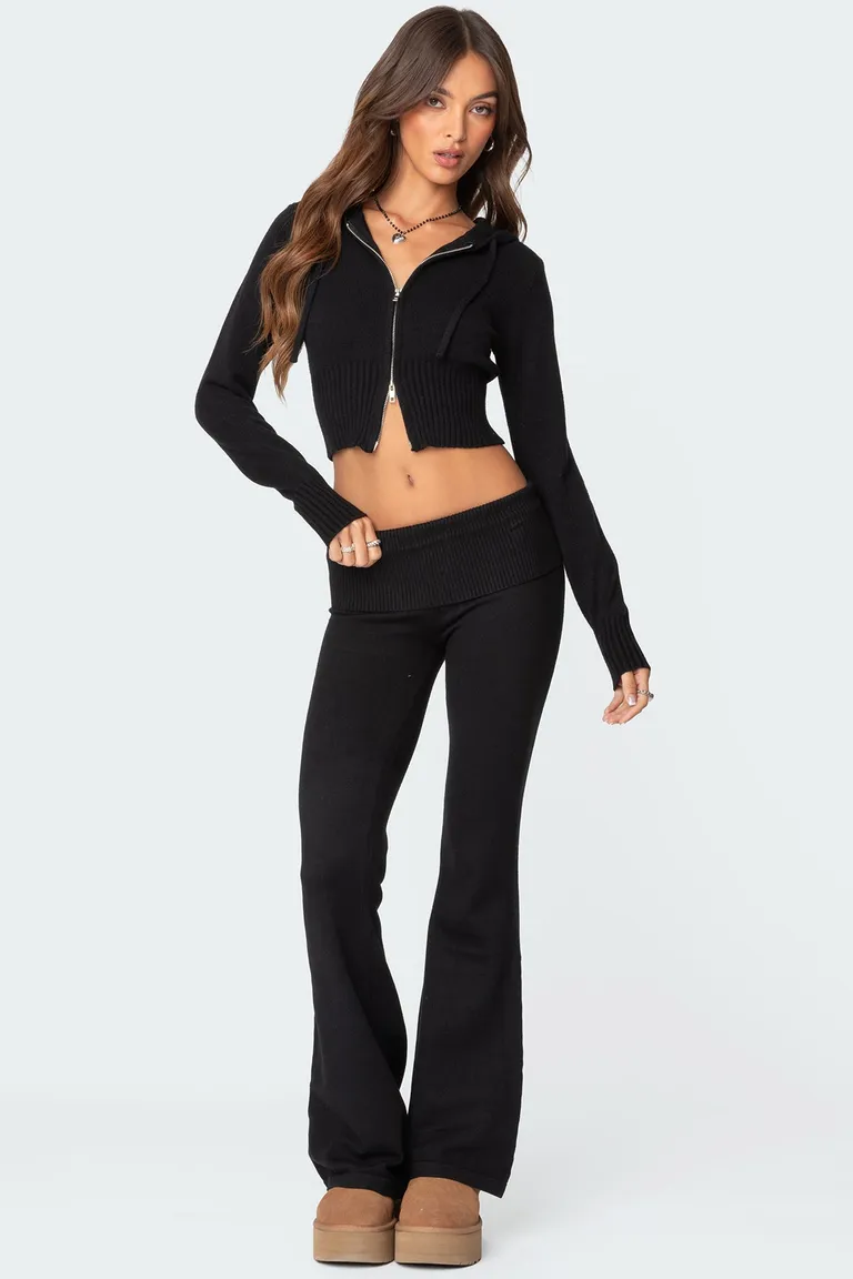 Pantalón tejido desiree tiro bajo de Edikted en Pantalones para argentina