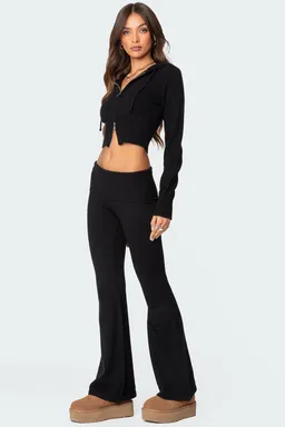 Pantalón tejido desiree tiro bajo de Edikted en Pantalones para argentina